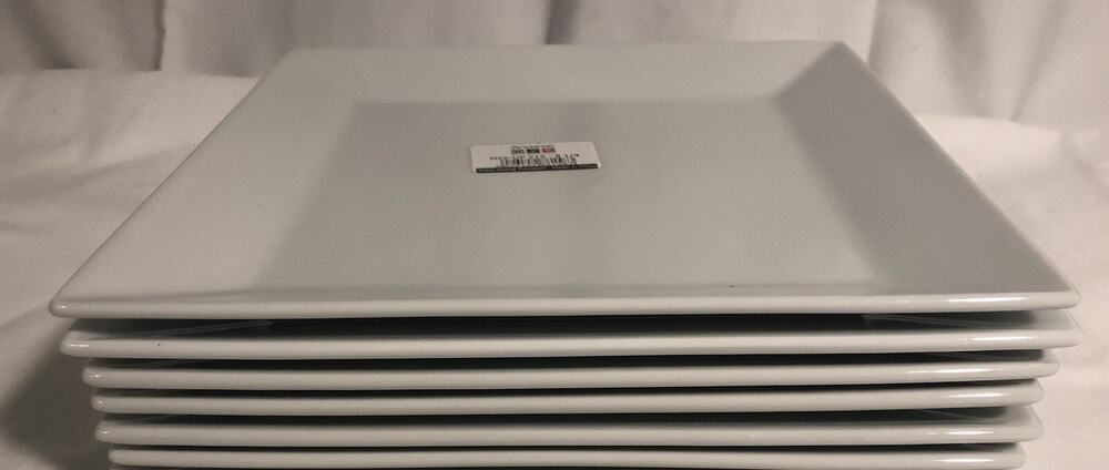 Arcoroc Mix-up 215- 8 1/4” porcelain White plate Lot Of 6